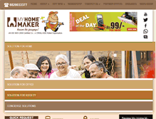 Tablet Screenshot of myhomemaker.in